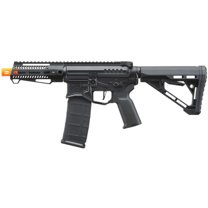 Zion Arms R15 Mod 1 Short Barrel Airsoft Rifle with Delta Stock, Black