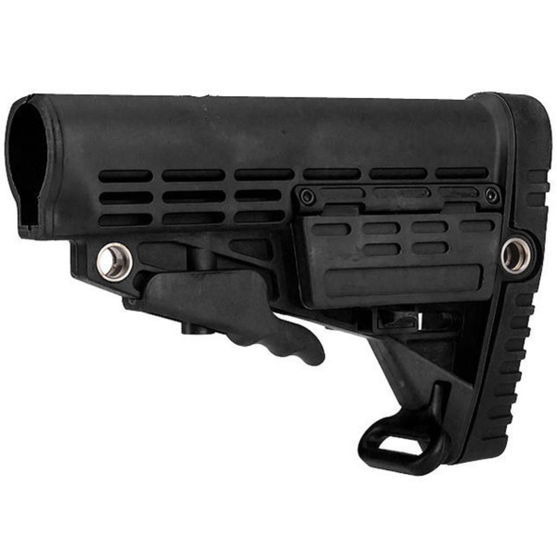 Adjustable Crane Stock 405B w/ Compartment, Black