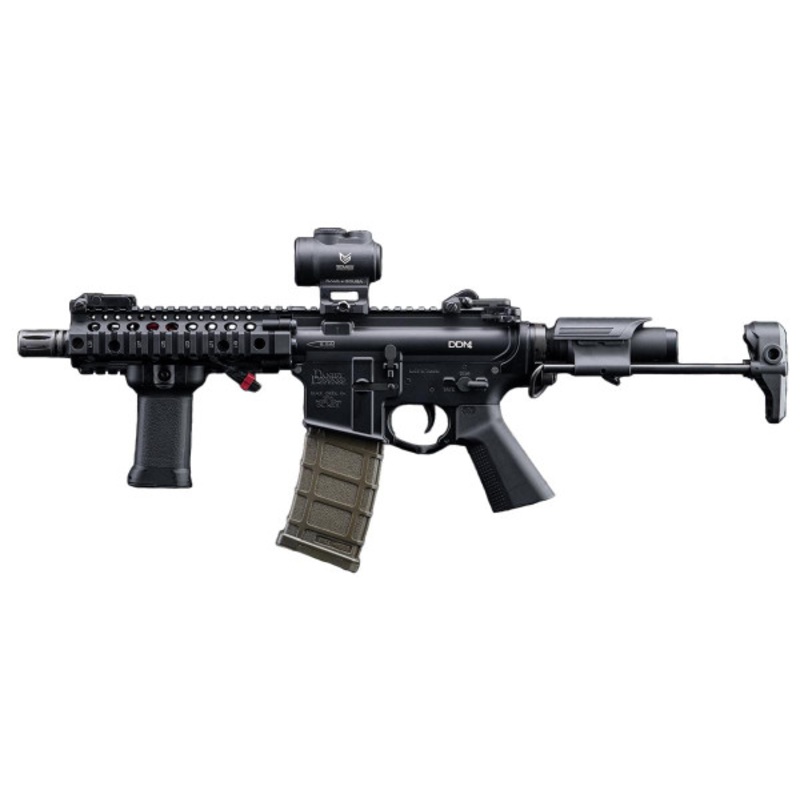EMG Daniel Defense Licensed DDM4 Dagger RISII-7 B.R.S.S. Airsoft AEG Rifle, Black