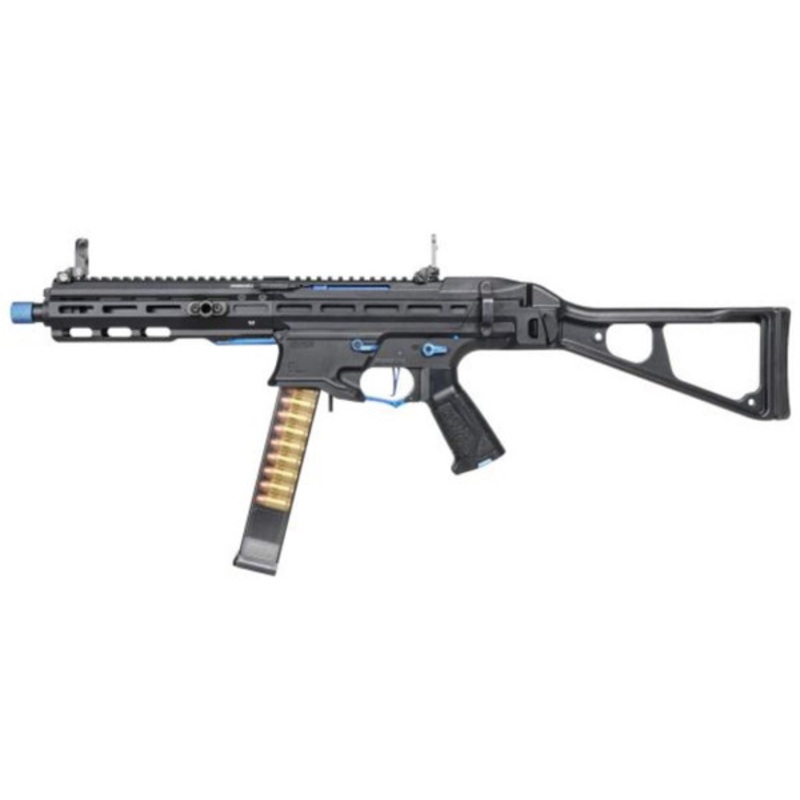 G&G PCC 45 AEG Airsoft Rifle, Blue/Black
