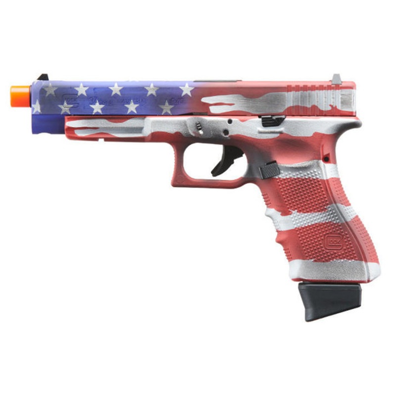 Glock 34 Deluxe Gen 4 CO2 GBB Airsoft Pistol, Old Glory