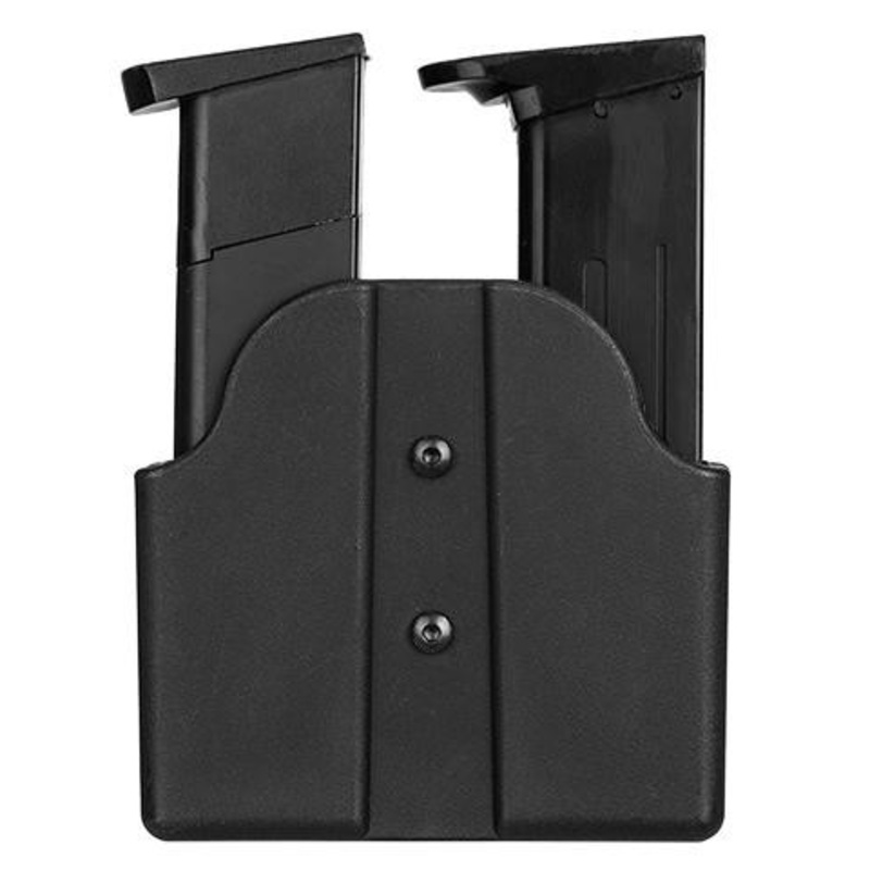 Lancer Tactical Dual Polymer Pistol Magazine Carrier, Black