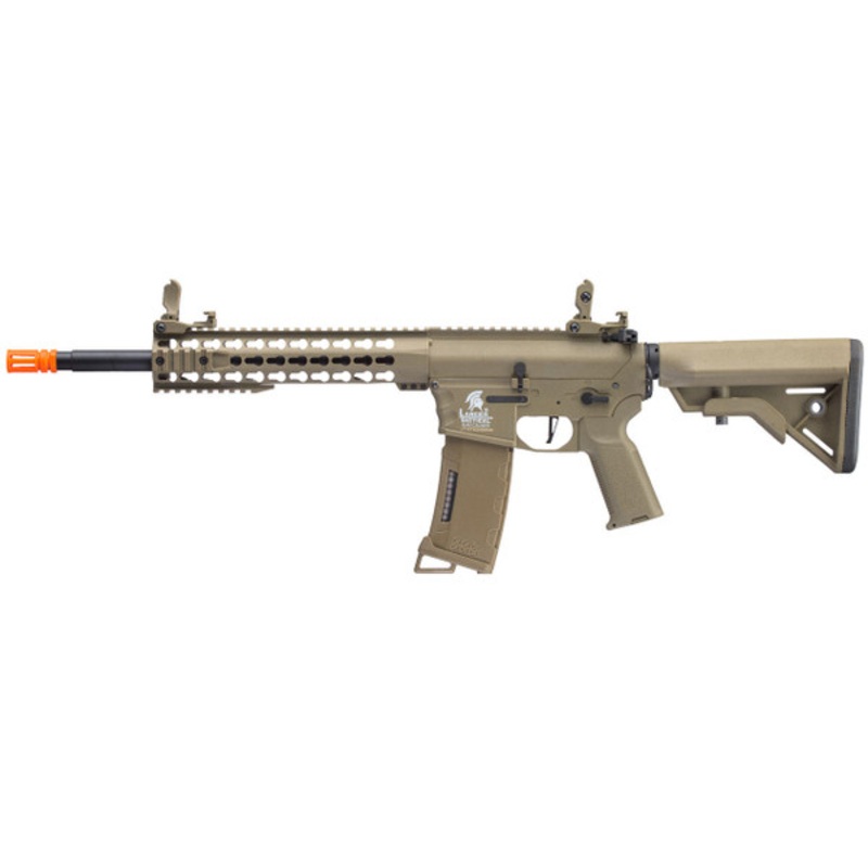 Lancer Tactical Gen 3 Keymod M4 EVO AEG Airsoft Rifle, Tan