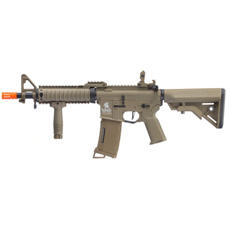 Lancer Tactical Gen 3 MK18 Mod 0 Nylon Polymer M4 Airsoft AEG Rifle, Tan