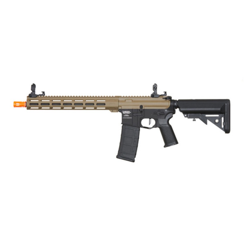 Lancer Tactical Viking 13 M-LOK Proline Series M4 Airsoft Rifle, Tan/Black