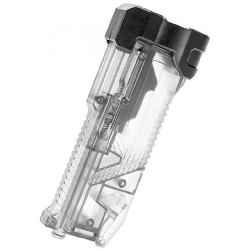 Laylax Ambidextrous Swiveling Arm High Capacity Speedloader w/ BB Bottle Spout, Clear