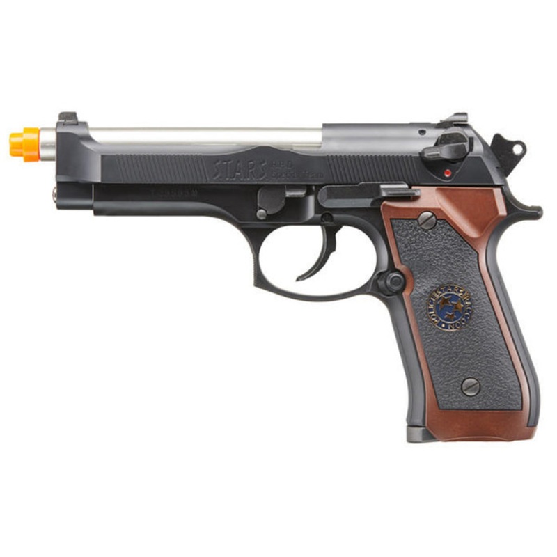 Tokyo Marui Bio Hazard Samurai Edge Gas Blowback Airsoft Pistol, Black/Brown