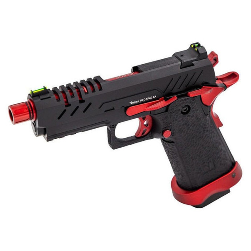 Vorsk 3.8 Hi Capa Pro GBB Airsoft Pistol, Red Match