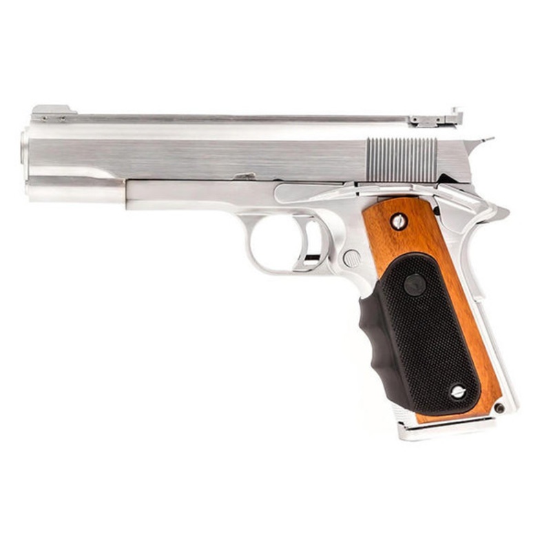 Vorsk VX-9 Agency Gas Blowback Airsoft Pistol, Chrome