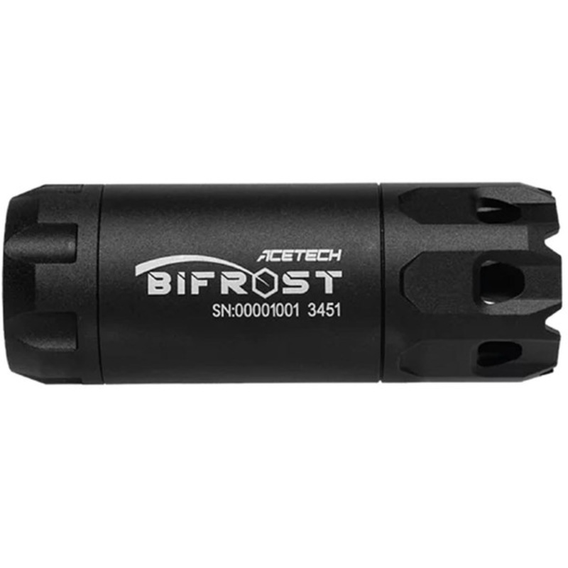 AceTech Bifrost Airsoft Tracer Unit with Multi-Color RGB Flame Effect, Black