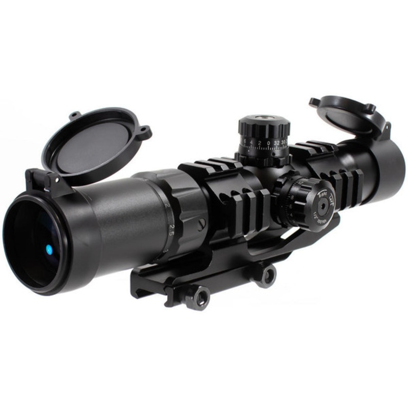 Aim Sports 1.5-4×30 Tri Ill. CQB Scope with Locking Turrets/Arrow, Black