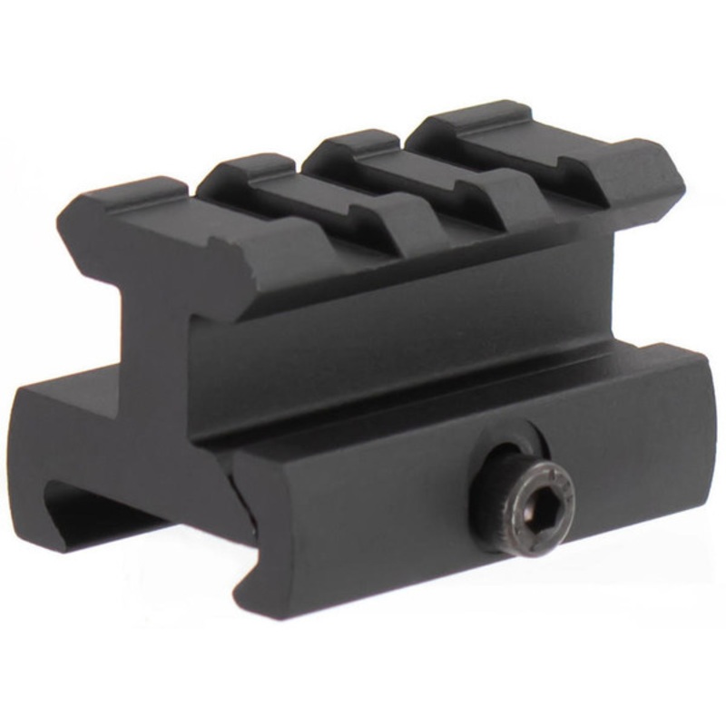 Aim Sports 3/4 High, 1.6 Long Riser Mount/Medium Profile, Black