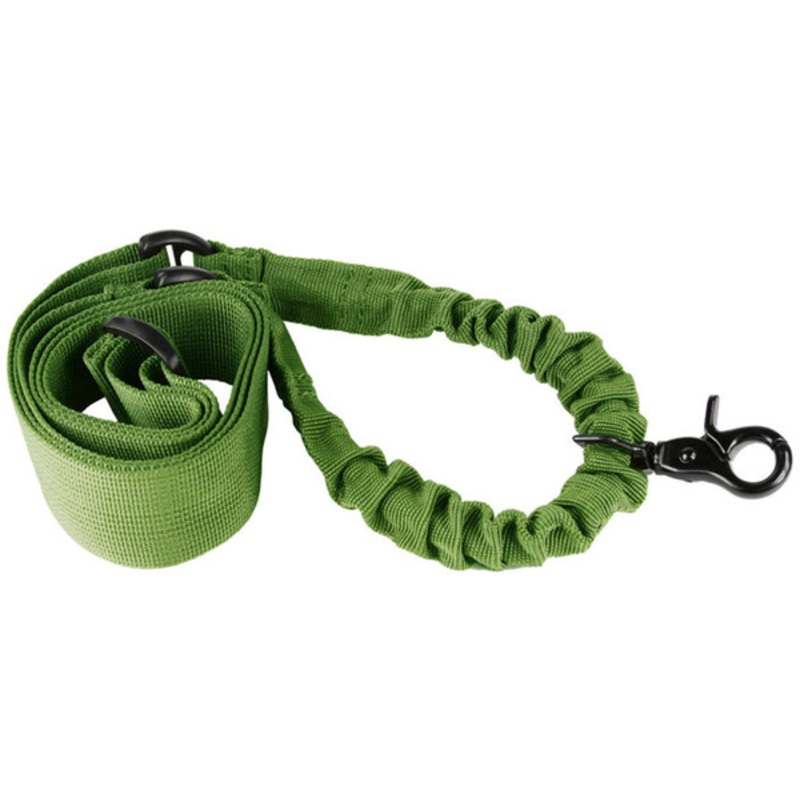 Aim Sports One Point Bungee Rifle Sling 25 Adjustable, Green
