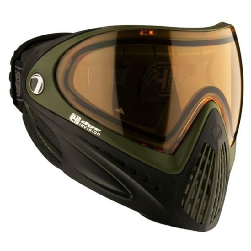 Dye i4 Pro Airsoft Full Face Mask w/ SRGNT Thermal Lens, Black/Olive