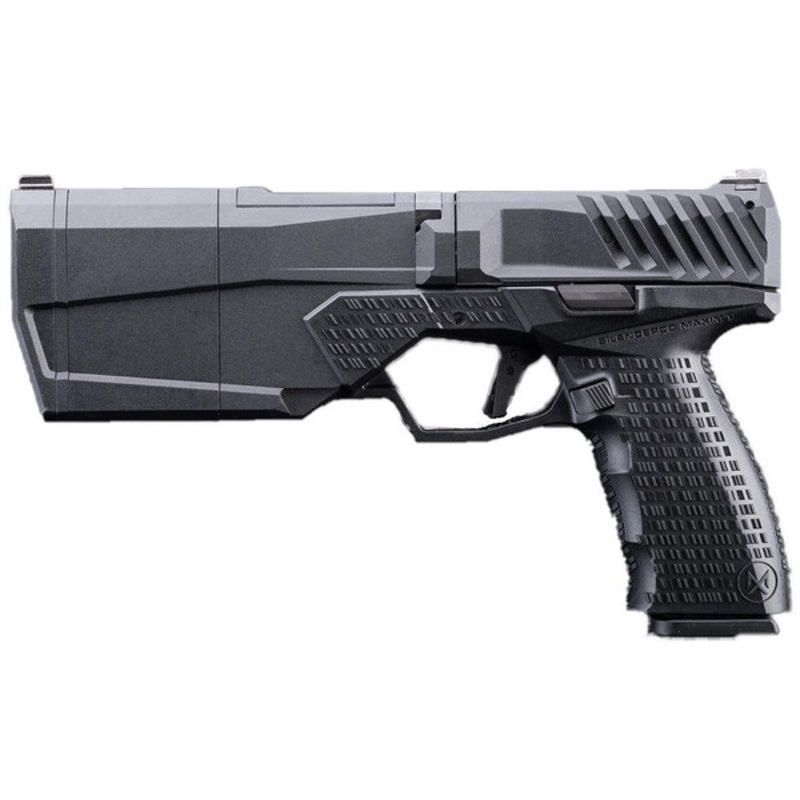 KRYTAC SilencerCo Licensed Maxim 9 Integrally Suppressed CO2 GBB Airsoft Pistol, Black