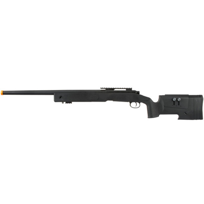Lancer Tactical M40A3 Bolt Action Airsoft Sniper Rifle, Black