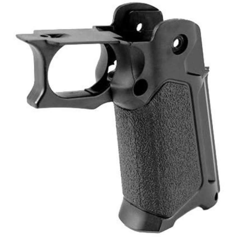 Laylax Nine Ball Custom Slim R Grip for Hi-Capa Gas Blowback Airsoft Pistols, Black