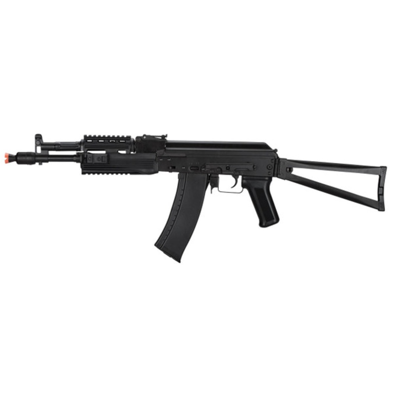 LCT Airsoft AK-105 Assault Rifle AEG w/ Folding Stock, Black