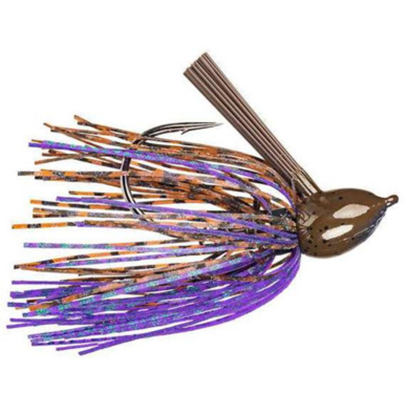 Strike King Hack Attack Fluorocarbon Flipping Jig – Peanut Butter Bug – 3/4oz