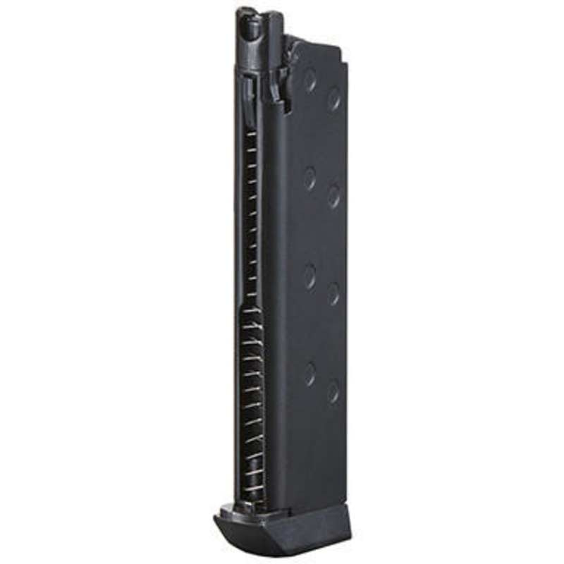 Well Fire 16 Round G198 1911 Green Gas Magazine, Black