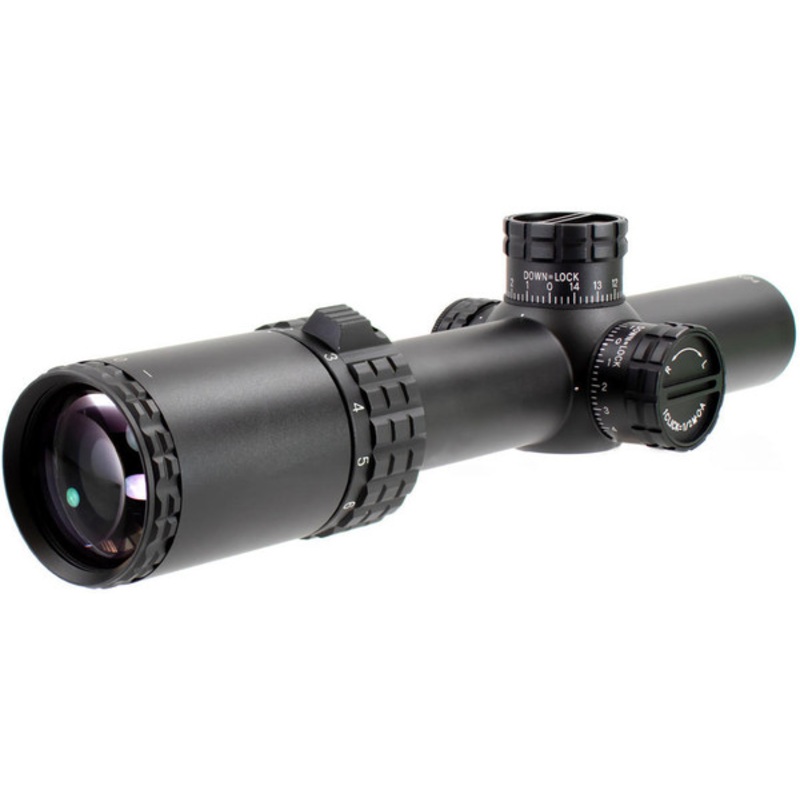 Aim Sports Alpha 6 1-6X24 30mm Riflescope with CQ1 MOA Reticle, Black