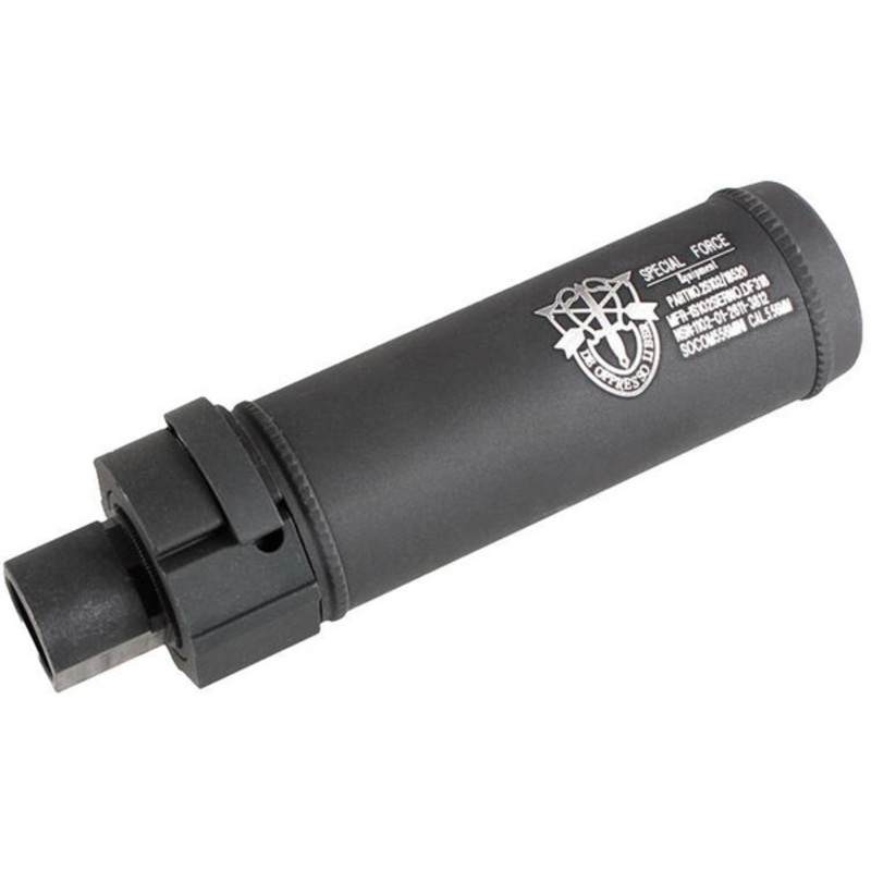 Atlas Custom Works Full Metal SOCOM 5 QD Mock Silencer, Type A, Black