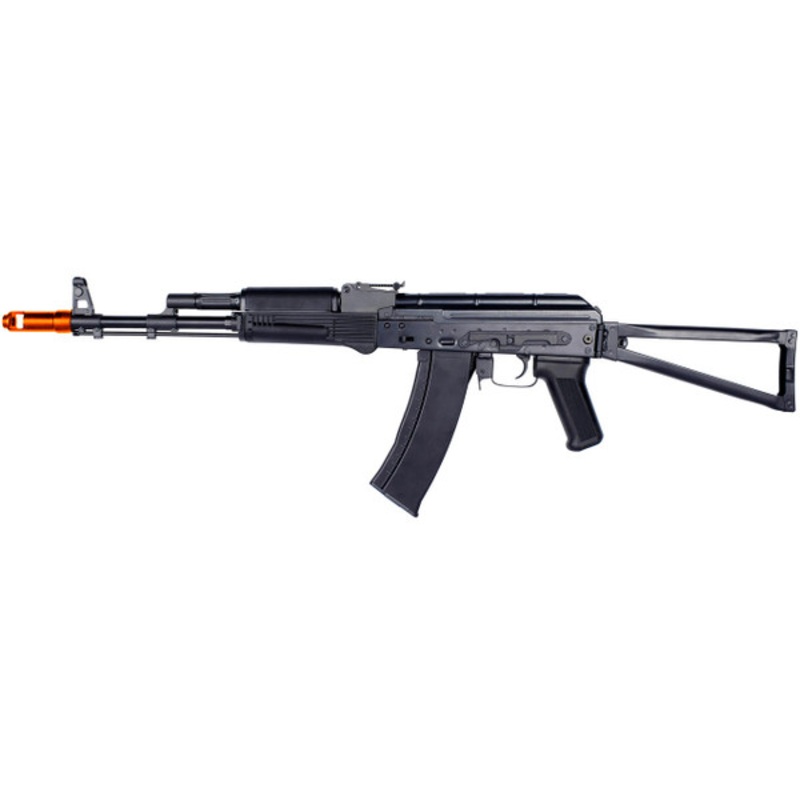 E&L AKS74MN Essential Line Stamped Steel Airsoft AEG Rifle, Black