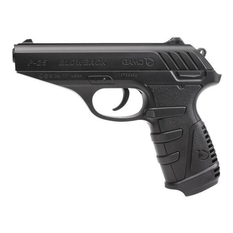 Gamo P-25 CO2 Powered 0.177 Cal Air Pistol, Black