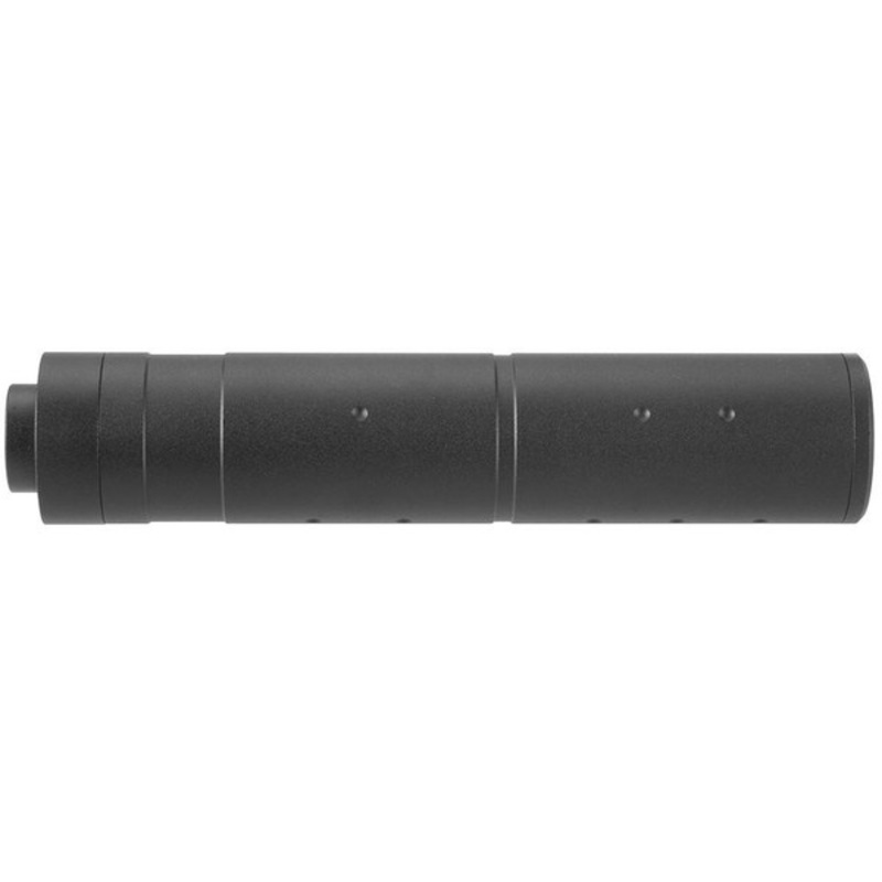 Lancer Tactical Full Metal 155mm Aluminum Mock Suppressor, Black