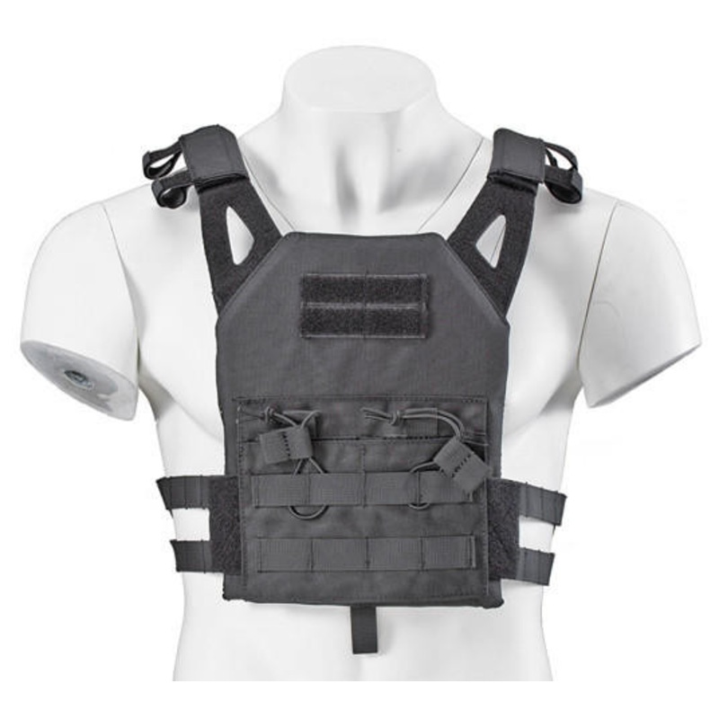Lancer Tactical Kid’s Tactical Vest w/ EVA Plates, Black