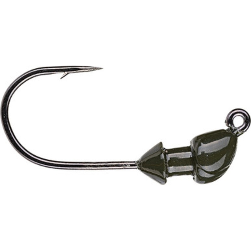 Strike King Baby Squadron Swimbait Head – 1/8oz – Green Pumpkin