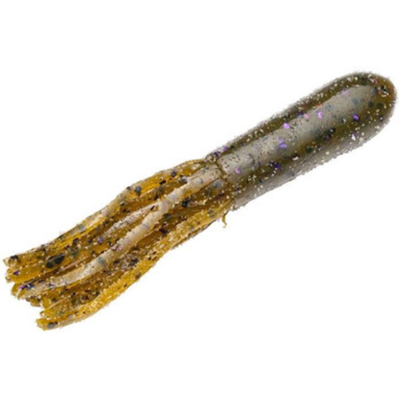 Strike King Coffee Fat Tube – 2-3/4in – Green Pumpkin Purple
