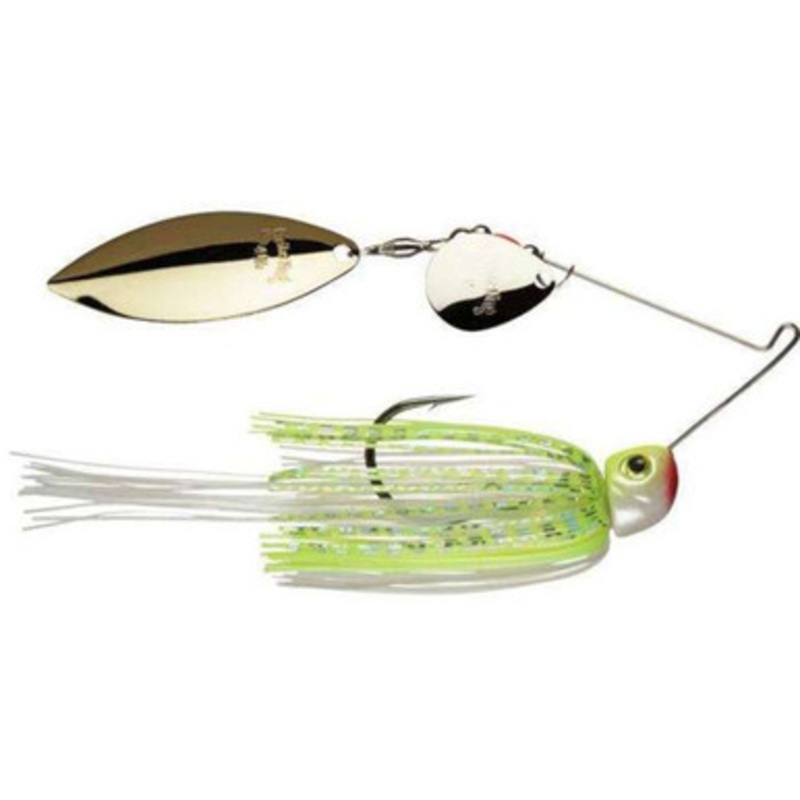 Strike King Hack Attack Heavy Cover Spinnerbait – Chartreuse/White – 1/2oz