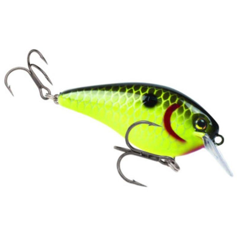 Strike King KVD 1.5 Squarebill Crankbait – HD Black Back Chartreuse