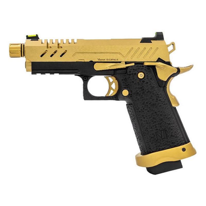 Vorsk 3.8 Hi Capa Pro GBB Airsoft Pistol, Gold