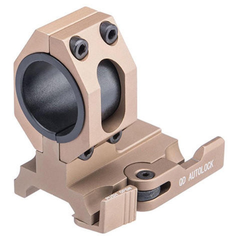 ACW Single 30mm Tactical QD Scope Mount, Dark Earth
