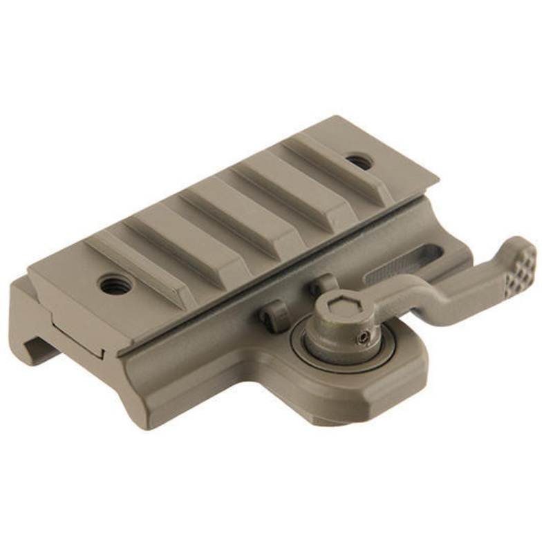Atlas Custom Works 20mm Picatinny Throw Mount Lever for Dovetail Rails, Tan
