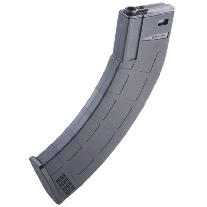 EMG M4-AK300 High Performance 300rd Mid-Cap Magazine for M4 / M16 Series AEG Rifles, Black