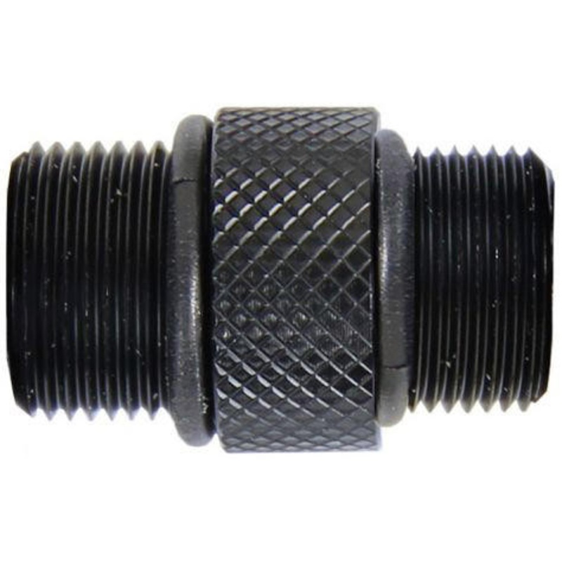 G&G 14mm CCW Adapter – 12mm Inner to 14mm Outer UVT, Black
