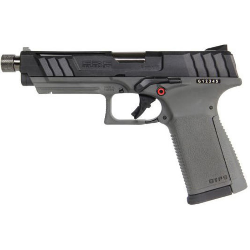 G&G GTP 9 Gas Blowback Airsoft Pistol, Black/Grey