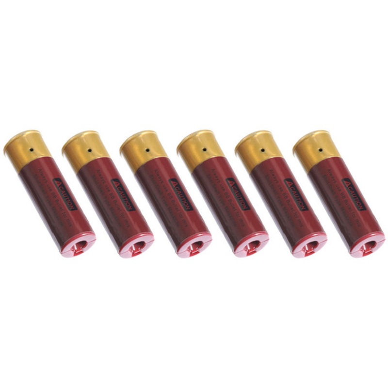 Golden Eagle Airsoft Shotgun Shells 6 Pack, Red