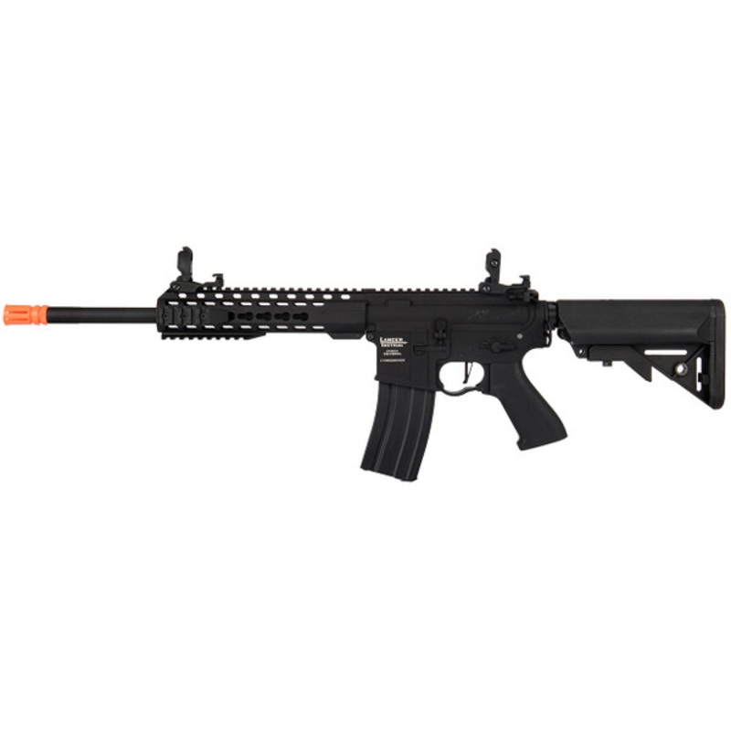Lancer Tactical M4 KeyMod 10 Semi/Full Auto Airsoft AEG Rifle, Black