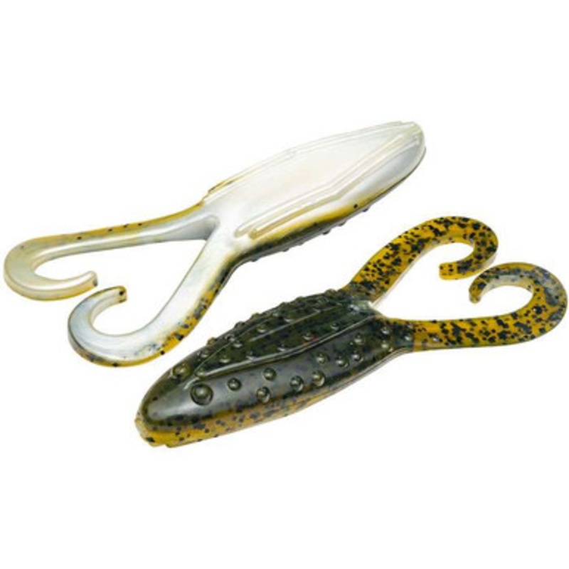 Strike King Gurgle Toad – 3-3/4in – Green Pumpkin Pearl Belly