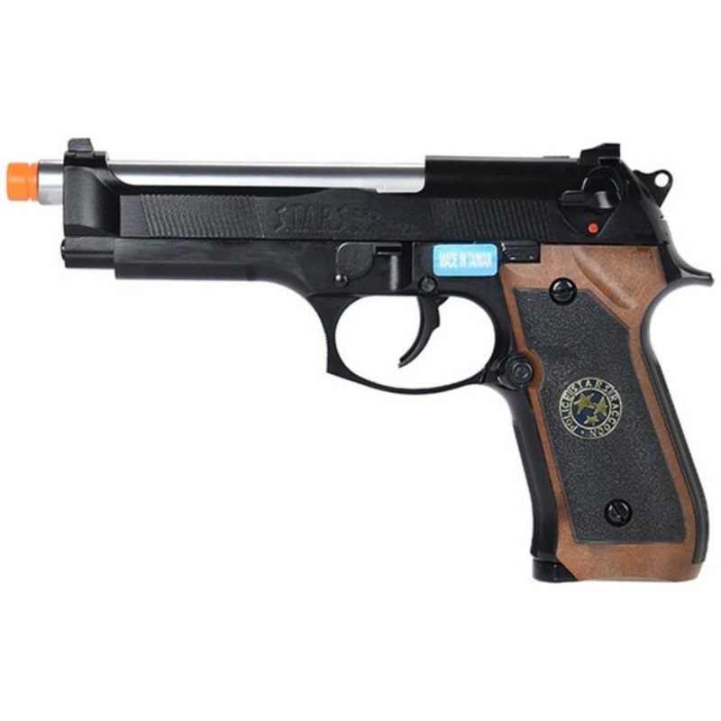 WE Tech M9 Samurai Edge Biohazard Gas Blowback Airsoft Pistol, Black