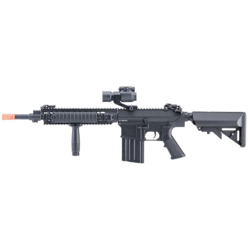 A&K Full Metal SR-25K Airsoft AEG Rifle, Black