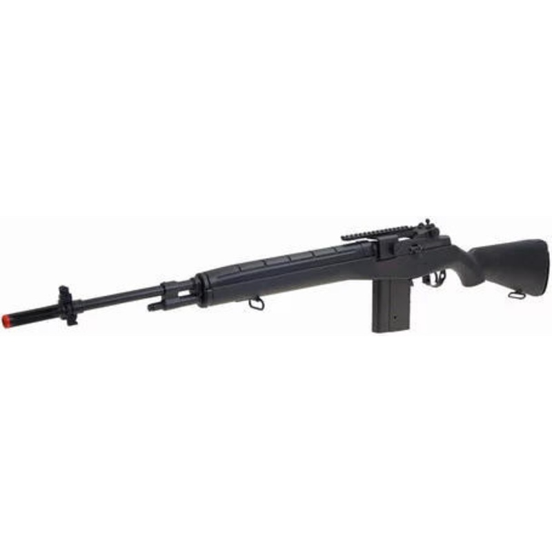 AGM MP008 M14 AEG Airsoft Rifle w/ Battery & Charger, Black