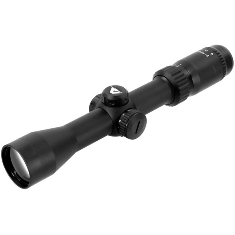Aim Sports 2-7×42 Dual Ill. 30mm Scout Scope/Mil-Dot, Black