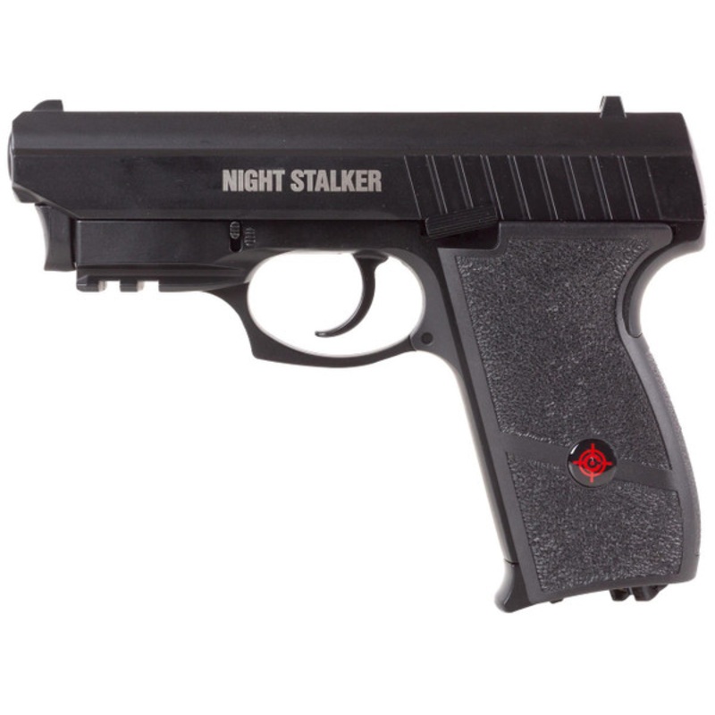Crosman Night Stalker CO2 Blowback 0.177 Cal Airgun, Black