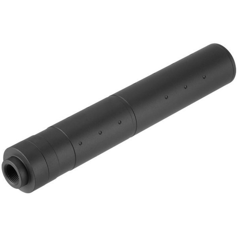 Lancer Tactical 195mm Aluminum Dot Mock Suppressor, Black