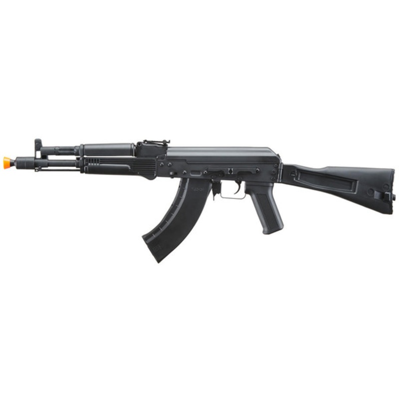 Lancer Tactical x Kalashnikov USA Licensed SBR Airsoft AEG Rifle with Folding Stock, Black
